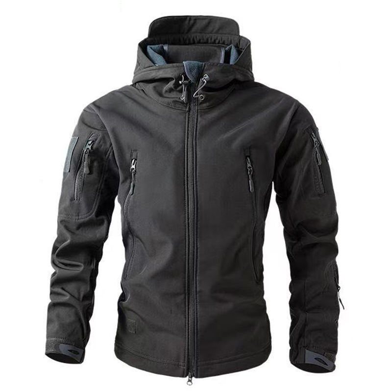 Outdoor Hunting Fleece - Sharkskin Soft-shell Tactical Jackets Camo Jacket