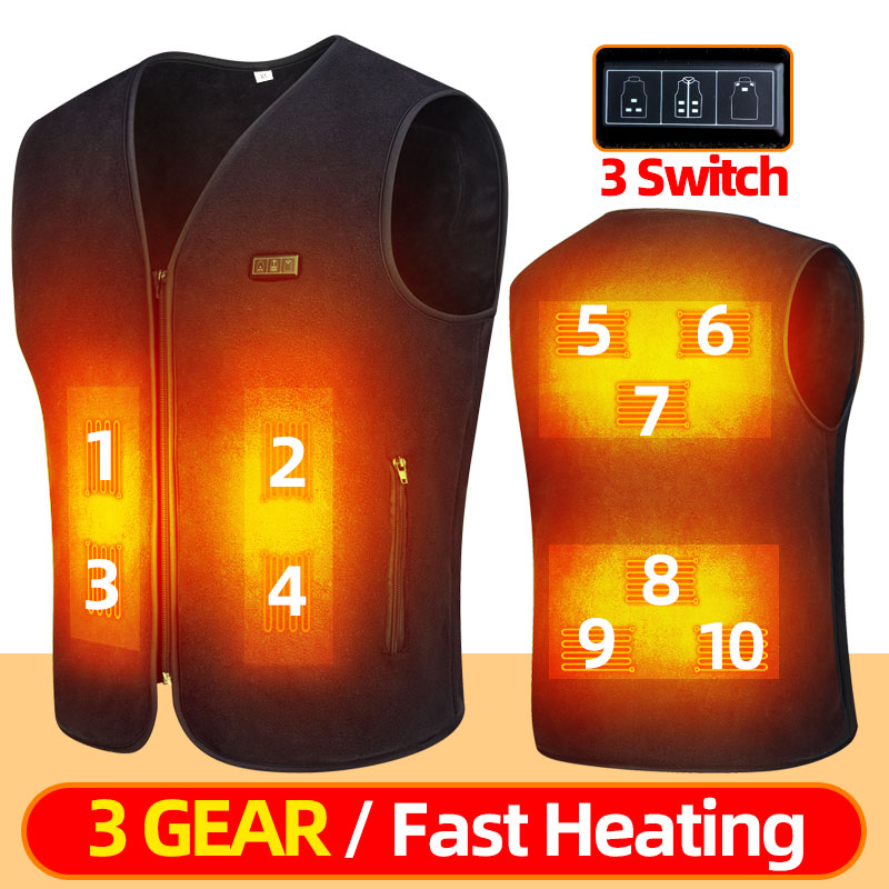 Outdoor Hunting Fleece - Smart Fleece Heated Vest Men USB