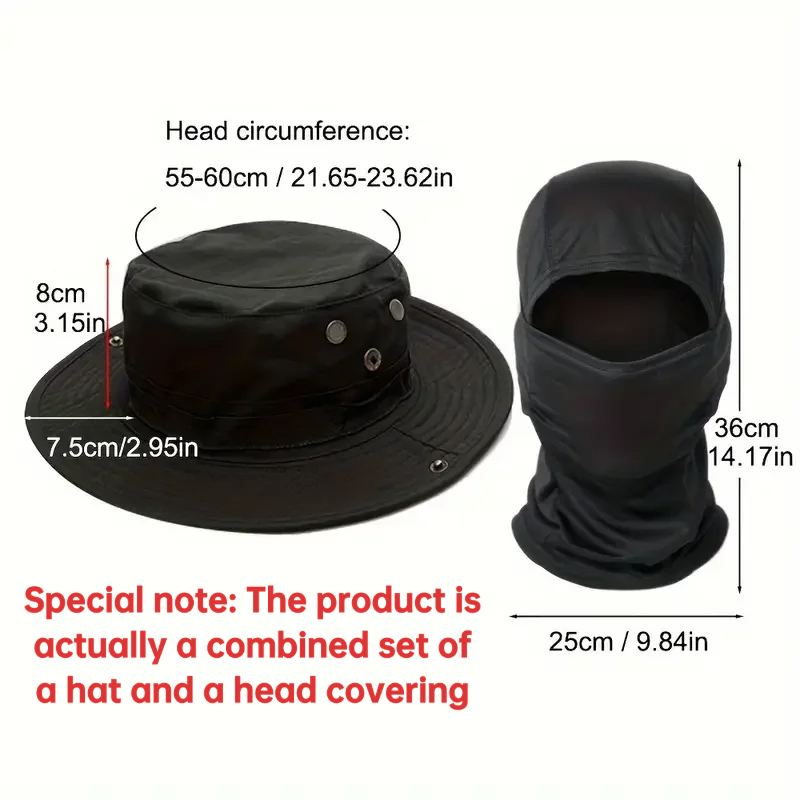 Camouflage Boonie Cap Balaclav - Mens Outdoor Hunting Hats 评论和价格
