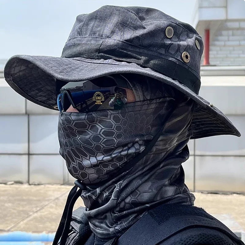 Camouflage Boonie Cap Balaclav - Mens Outdoor Hunting Hats 评论和价格