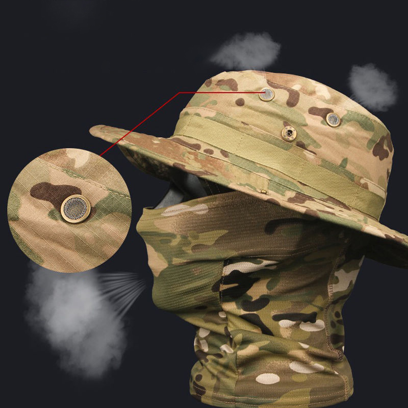 Camouflage Boonie Cap Balaclav - Mens Outdoor Hunting Hats 评论和价格