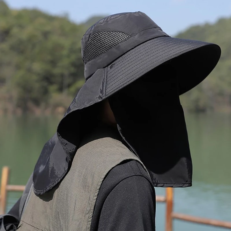 Summer Sun Hats UV Protection  - Mens Outdoor Hunting Hats 评论和价格