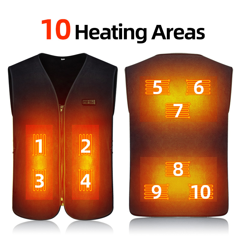 Smart Fleece Heated Vest Men U - Outdoor Hunting Fleece 评论和价格