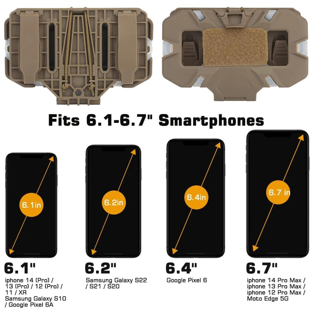 Tactical MOLLE Phone Holder, F - Men'S Outdoor Hunting Jacket 评论和价格