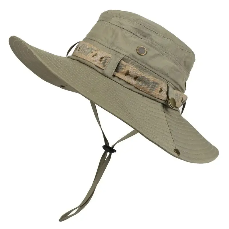 Summer Men Bucket Hat Outdoor  - Mens Outdoor Hunting Hats 评论和价格