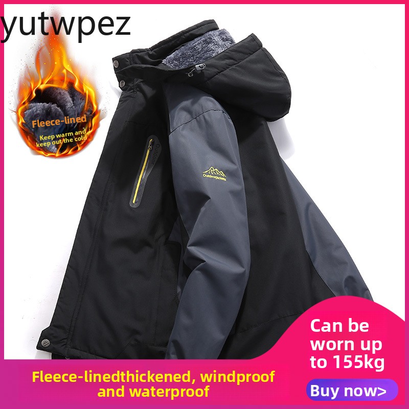 Winter Jacket Men Thick Warm W - Outdoor Hunting Fleece 评论和价格